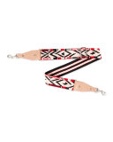 Geometric-Embroidered Guitar Strap for Handbag