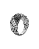 Classic Chain Twisted Lava Ring, Size 7