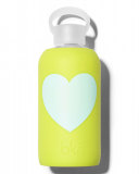 Glass Water Bottle, Gigi Heart, 500 mL