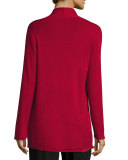 Tencel® Blend Cardigan with Pockets, Red 