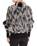 Knit Rabbit Fur Bolero
