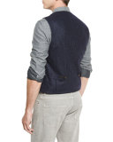 Chalk-Stripe Wool Waistcoat