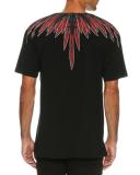 Teodoro Knives-Print T-Shirt, Black/Red