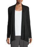 Linen-Blend Shaped Cardigan