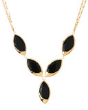 14k Elite Jet Marquise Onyx Necklace