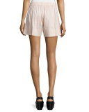 Linen-Blend Pull-On Shorts