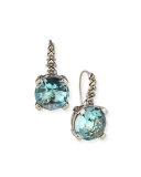 Drop Earrings, Aqua Quartz