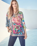 Revine Printed Silk Tunic 