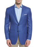 Sienna Contemporary-Fit Textured Sport Coat, Light Blue