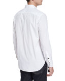 Solid Long-Sleeve Sport Shirt, White