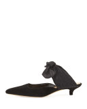 Coco Suede 40mm Mule, Black