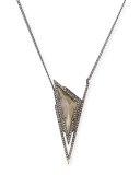 Crystal Pyramid Spike Necklace