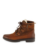 Cecile Lace-Up Weather Boot, Chestnut