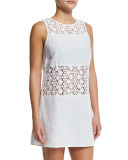 Crocheted-Lace A-Line Coverup Dress