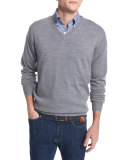 Merino Wool V-Neck Sweater