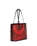 Medium Reversible Shopper Bag, Ruby Red 