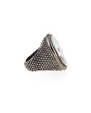 Thimble Skull Tongue Cameo Ring, Size 8