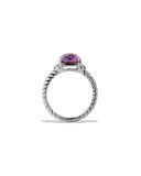 Petite Wheaton Ring with Amethyst and Diamonds