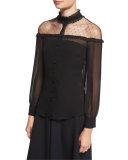Georgette Ruffled Blouse 