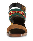 Querelle Suede Web Sandal, Marron Glace