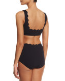 Palm Springs Scalloped Swim Top