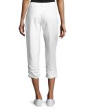 Rayna Capri Pants with Ruching 