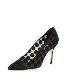 Ipumod Mesh Polka-Dot Pump, Black