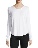 Hudson Long-Sleeve T-Shirt, White