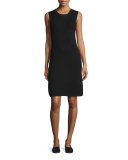 Sleeveless Ribbed Shift Dress