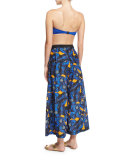 Poppy Palazzo Coverup Pants, Lapis