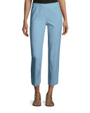 Bleecker Stretch-Cotton Cropped Pants, Portofino