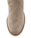 Ashby Suede Over-the-Knee Boot, Stone