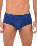 Pima Contour Stretch Briefs, Blue