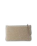 Loubiposh Spiked Clutch Bag, Silver/Multi