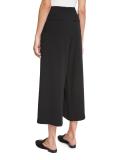 Rowe Pleated Cropped Wide-Leg Pants, Black