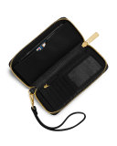 Fulton Large Flat Multifunction Phone Wallet, Black