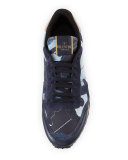 Rockrunner Denim Camo-Print Trainer Sneaker, Denim