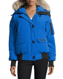 PBI Chilliwack Hooded Fur-Trim Parka, Royal Blue