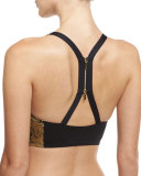 Gilded Garden High-Neck Swim Top