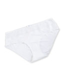 Aeria Mesh-Trimmed Hipster, White