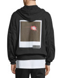 Sunset Graphic Print Zip-Up Hoodie