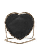 Falabella Heart Crossbody Bag, Black