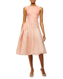 Sleeveless Ombre Party Dress, Melon