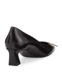 Trompette Leather 45mm Pump, Black