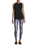 Night Sparkle Tall-Band Performance Leggings, Multicolor