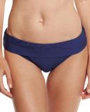 Stitch Banded Swim Bottom, Navy