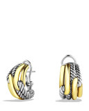18K Gold Labyrinth Huggie Earrings