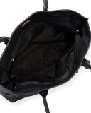 Penelope Large Leather Tote Bag, Black