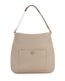 Berkeley Wrap-Strap Hobo Bag, French Gray/Multi