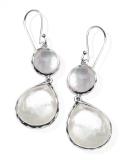 Mother-of-Pearl Wonderland Teardrop Earrings in Oyster